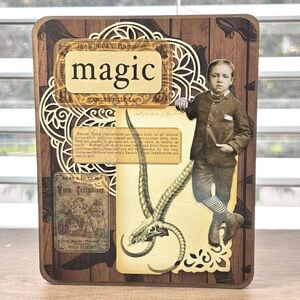 Handmade Victorian Goth Greeting Card